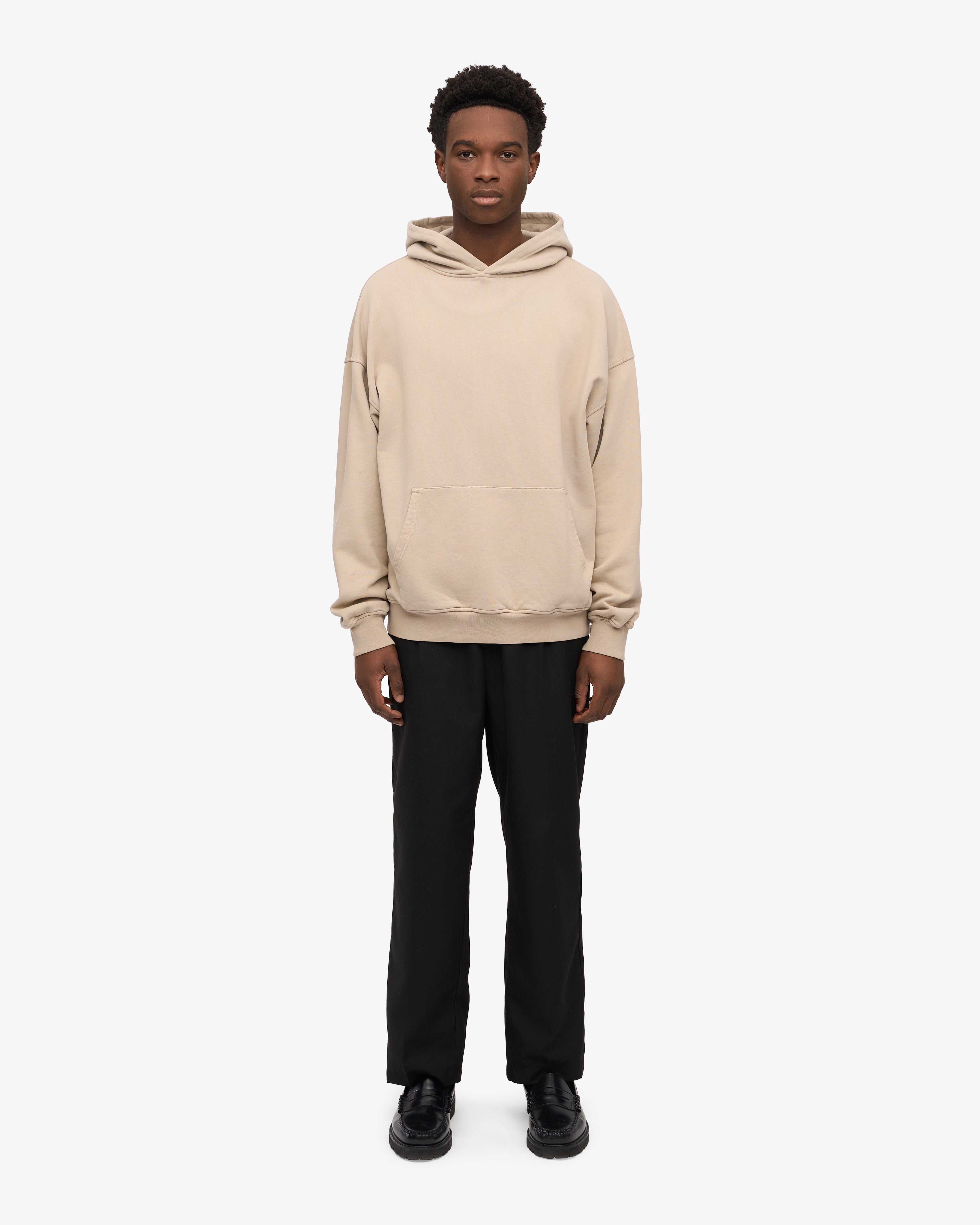 Organic Oversized Hoodie for Women & Men - Soft & Comfortable Oyster Grey Pullover - Perfect for Casual Wear, Lounge & Outdoor Activities