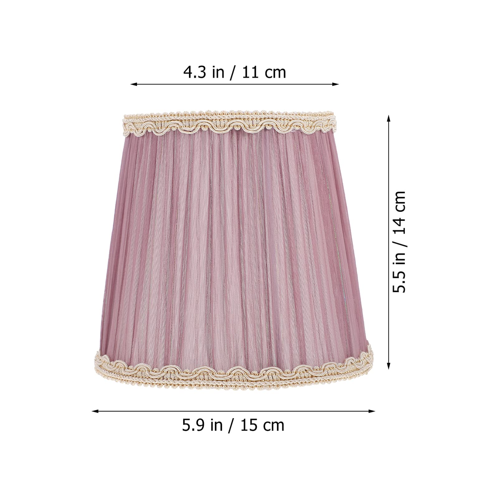 Uonlytech Pleated Lamp Shades - Clip-On Chandelier & Wall Lamp Covers, Barrel Drum Shades for Bulbs & Candles | Elegant Home Lighting Decor for Living Room, Bedroom & Dining Area