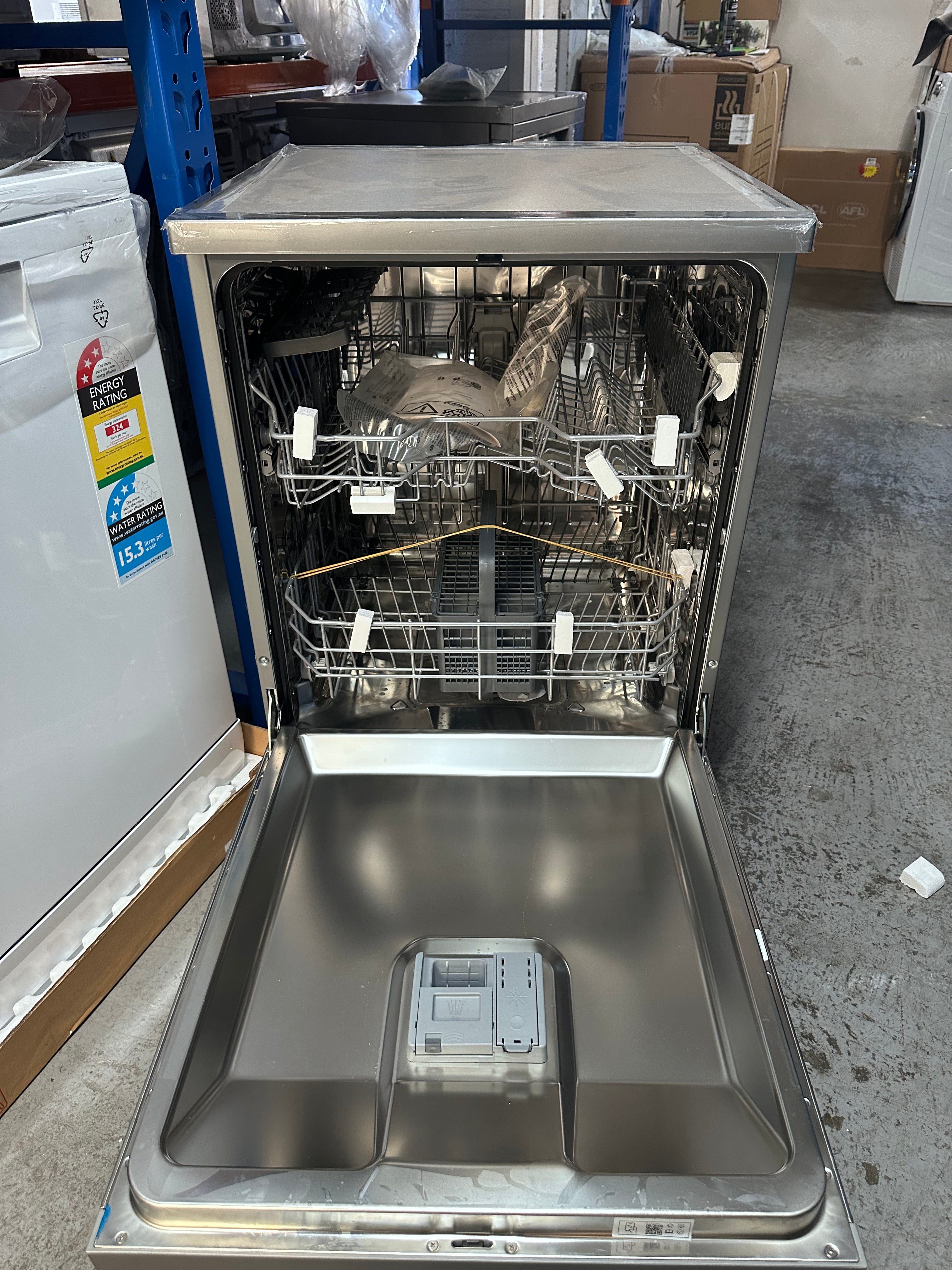 Beko BDFB1410X 14 Place Freestanding Dishwasher - Stainless Steel, Energy Efficient, European Made (Carton Damaged) - Perfect for Small Kitchens, Apartments & Open-Plan Homes
