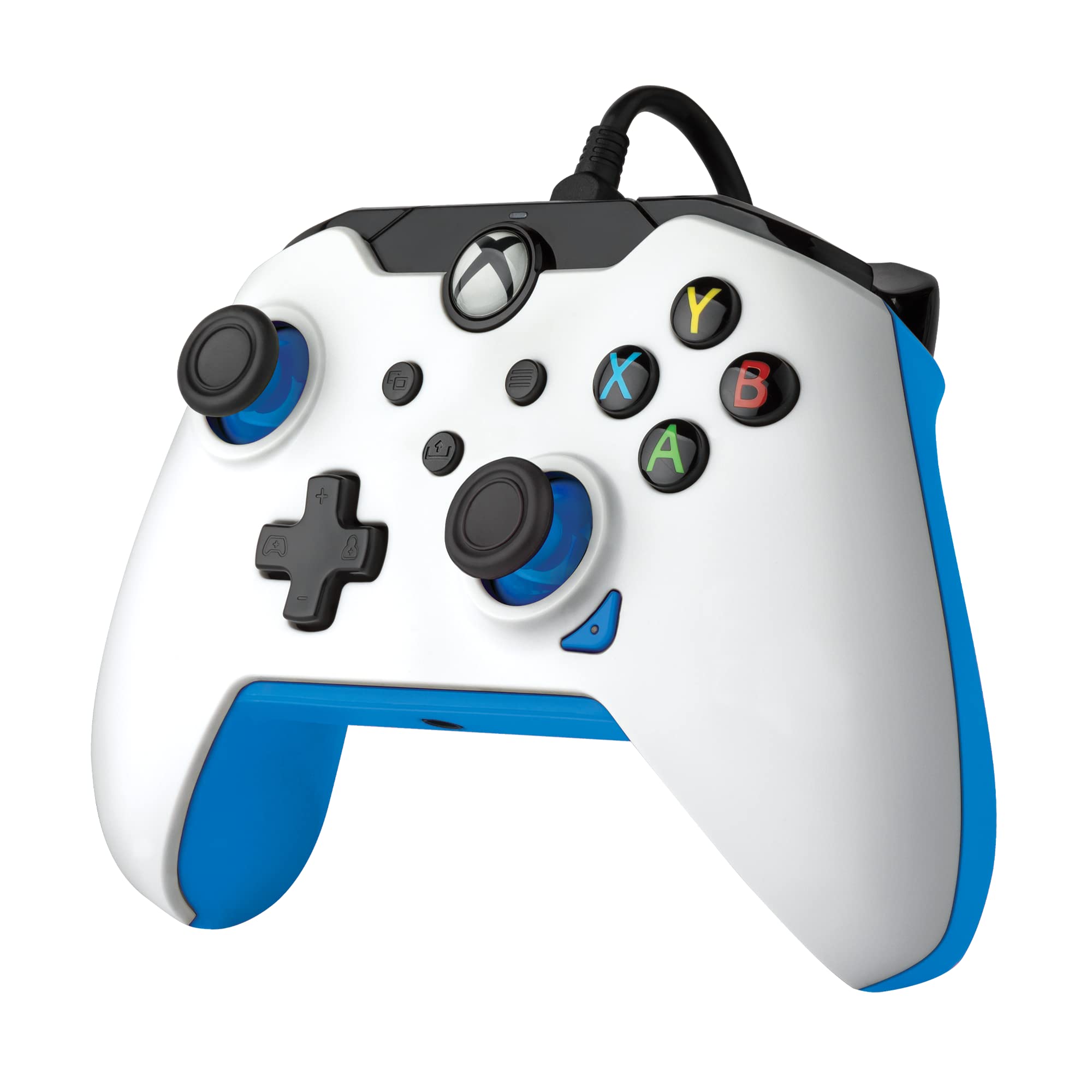 PDP Wired Controller for Xbox Series X/S & Xbox One - White Ion Gamepad with Enhanced Gaming Performance - Perfect for Competitive Gaming & Long Play Sessions