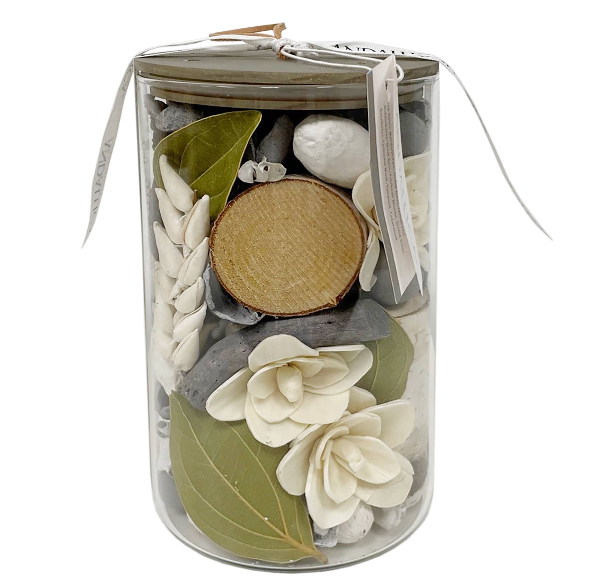 Luxury Cashmere Oak Scented Potpourri Jar - Handmade Home Decor for Living Room, Bedroom & Bathroom Aromatherapy