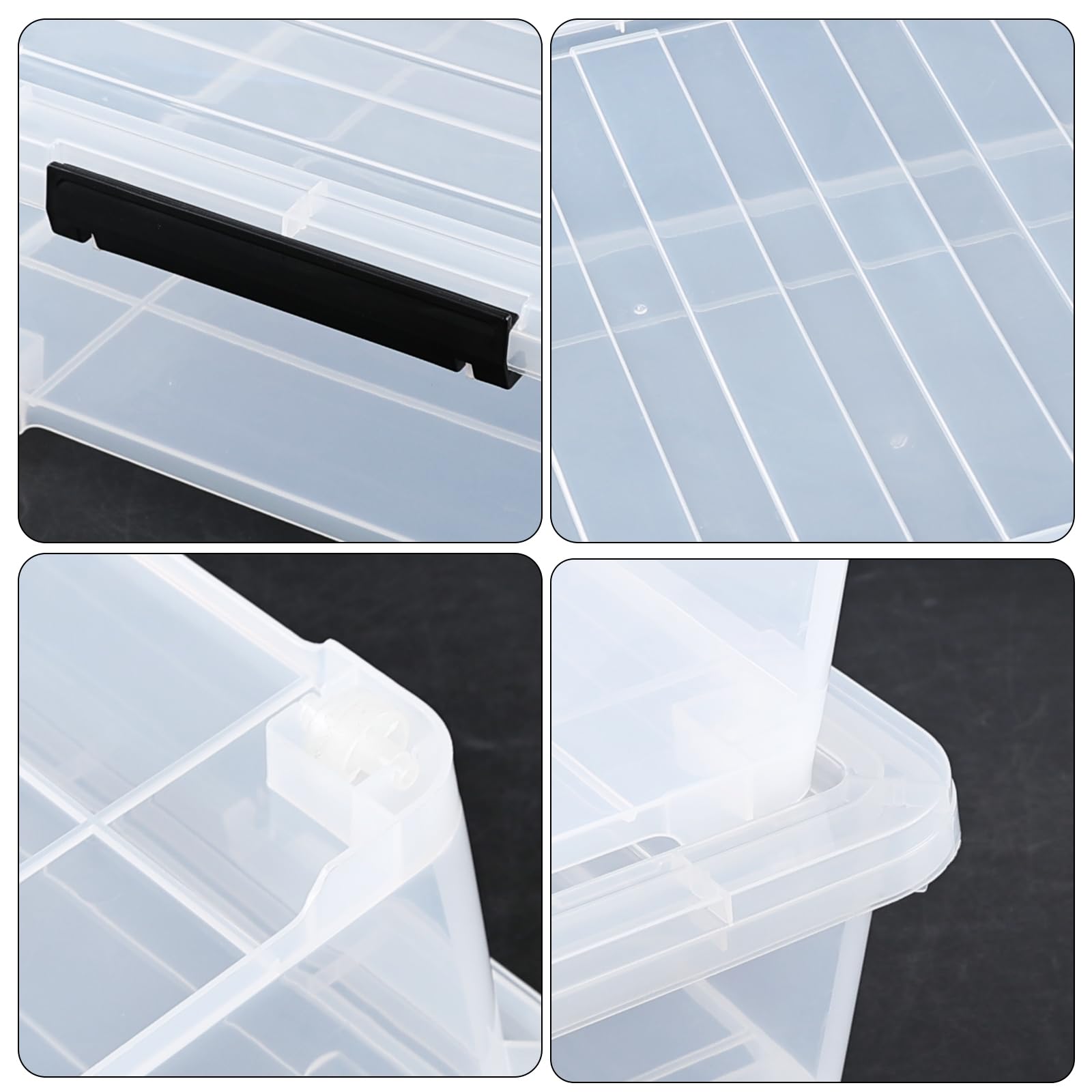 40 Quart Clear Plastic Underbed Storage Box with Wheels - Set of 3 Large Shallow Organizers for Clothes, Shoes, Toys & Seasonal Items - Space Saving Bedroom & Closet Storage Solution
