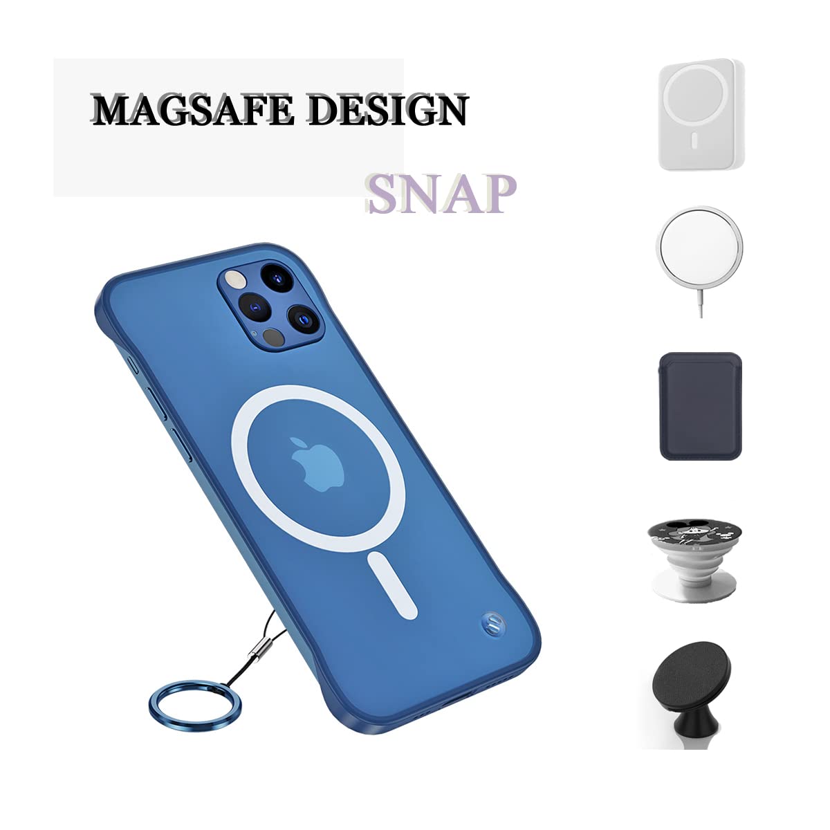 Ultra-Thin Magnetic Frameless iPhone 14 Pro Case (6.1