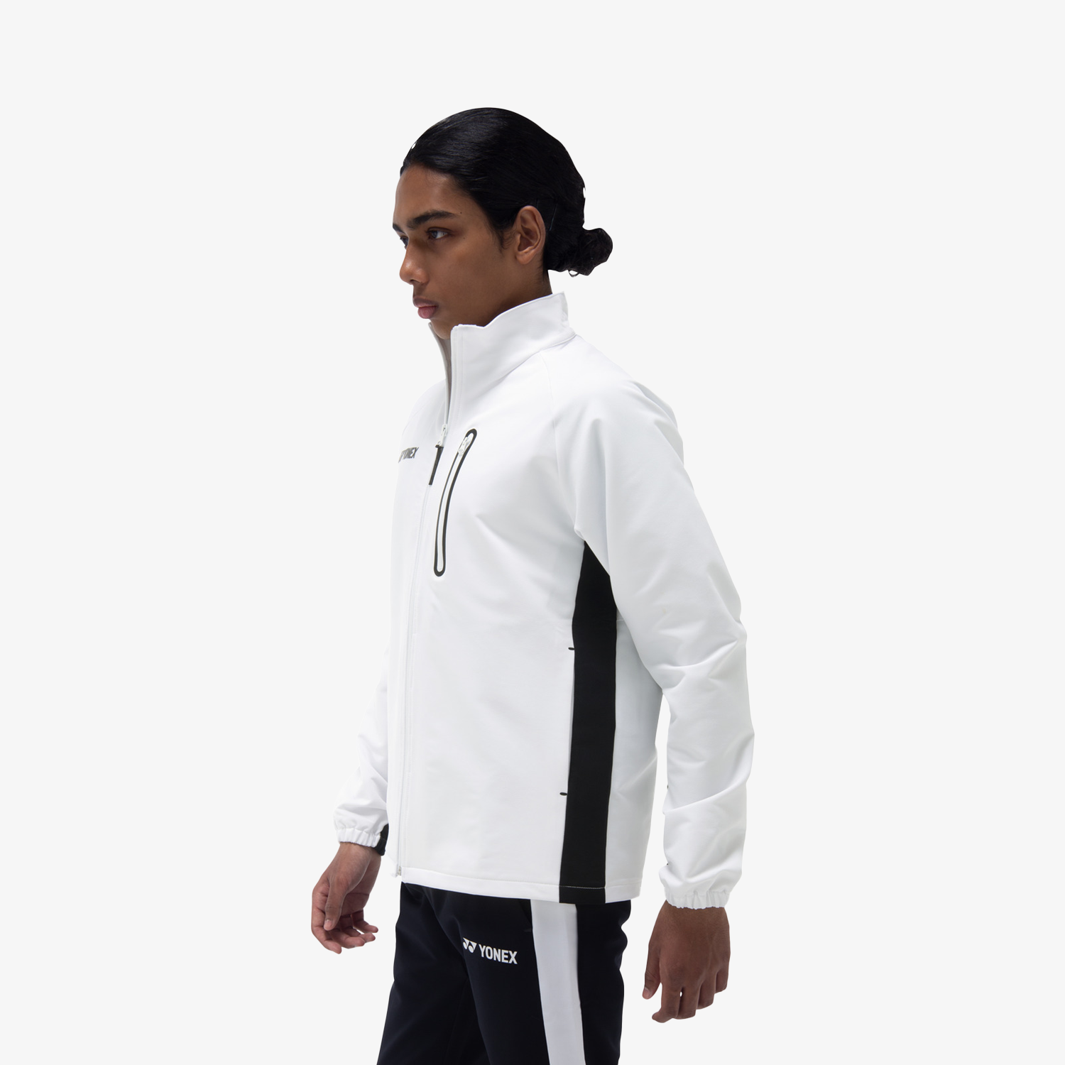 Yonex Men's Warm Up Jacket 50148 - Lightweight Tennis Training Jacket for Men in White | Perfect for Gym, Running & Outdoor Sports