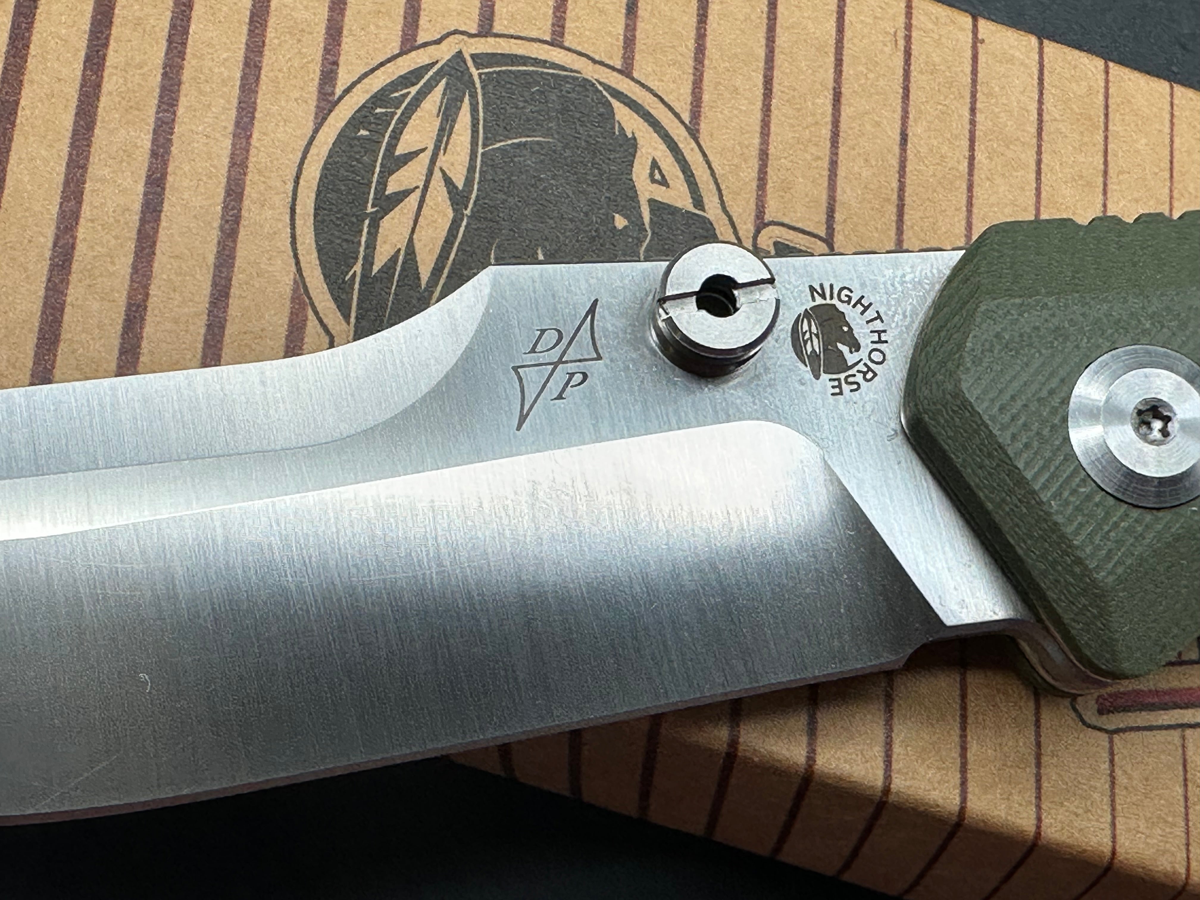 B’yond EDC Night Horse Green G10 Pocket Knife - Tactical Folding Knife for Outdoor, Camping & Everyday Carry | Perfect for Hiking, Survival & Utility Tasks