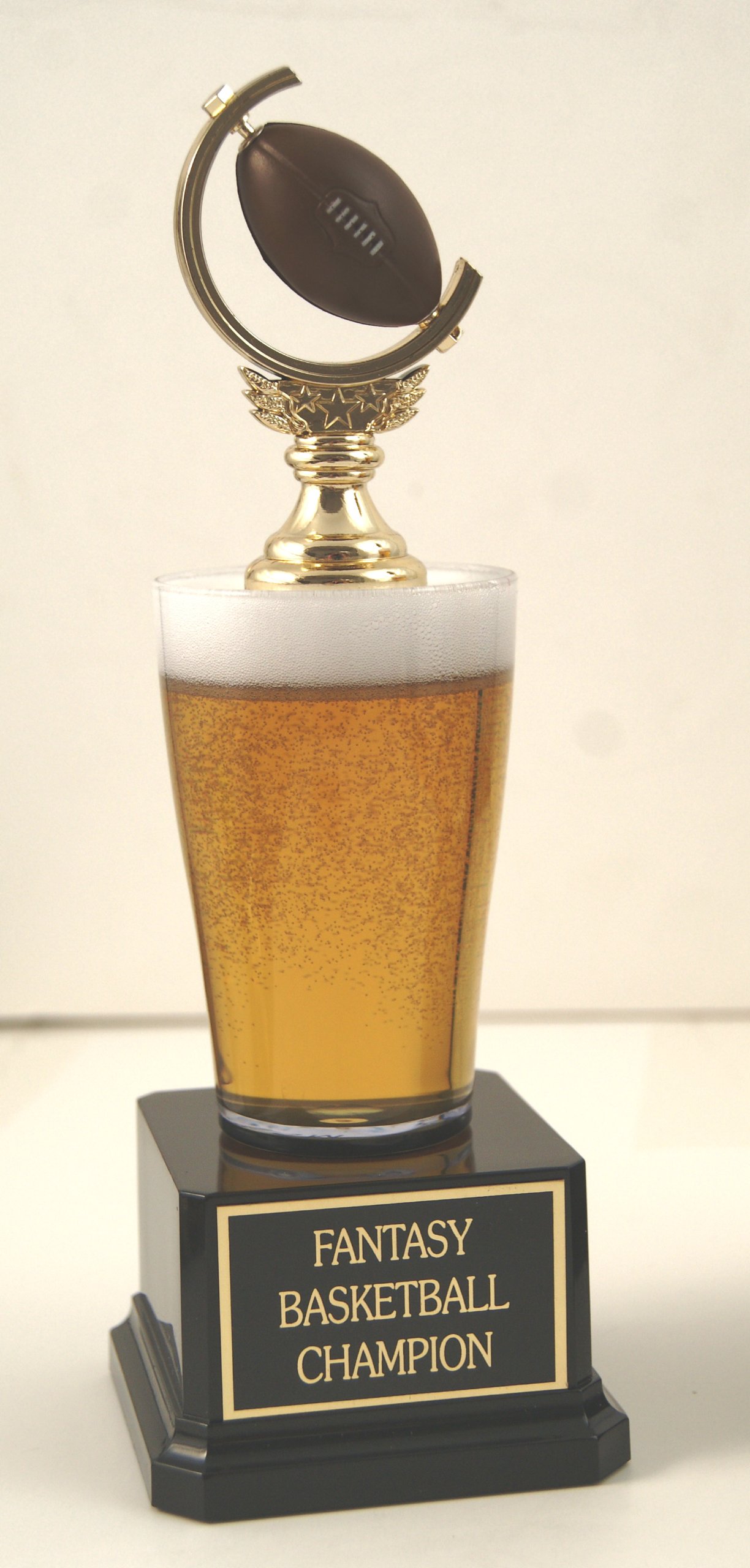 Fantasy Football Champion Beer Trophy - Small Football Award Cup for Sports Fans | Perfect Gift for Fantasy League Winners & Game Day Celebrations