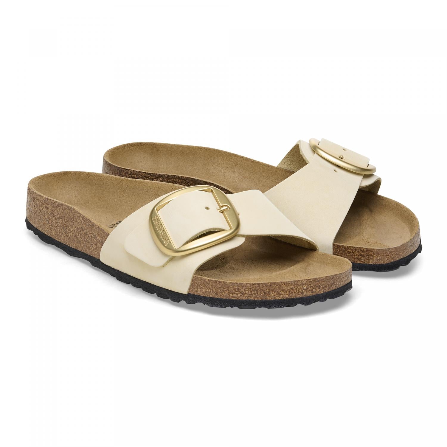 Madrid Big Buckle Sandals for Women - Comfortable Summer Slide Sandals with Adjustable Buckle | Perfect for Beach, Vacation & Casual Outfits