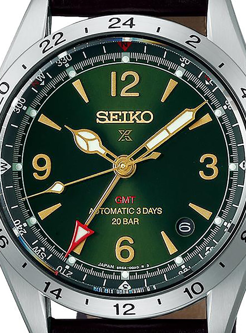 SEIKO PROSPEX Alpinist GMT Automatic Watch SBEJ005 - Japan Made JDM - Perfect for Outdoor Adventures, Travel & Business