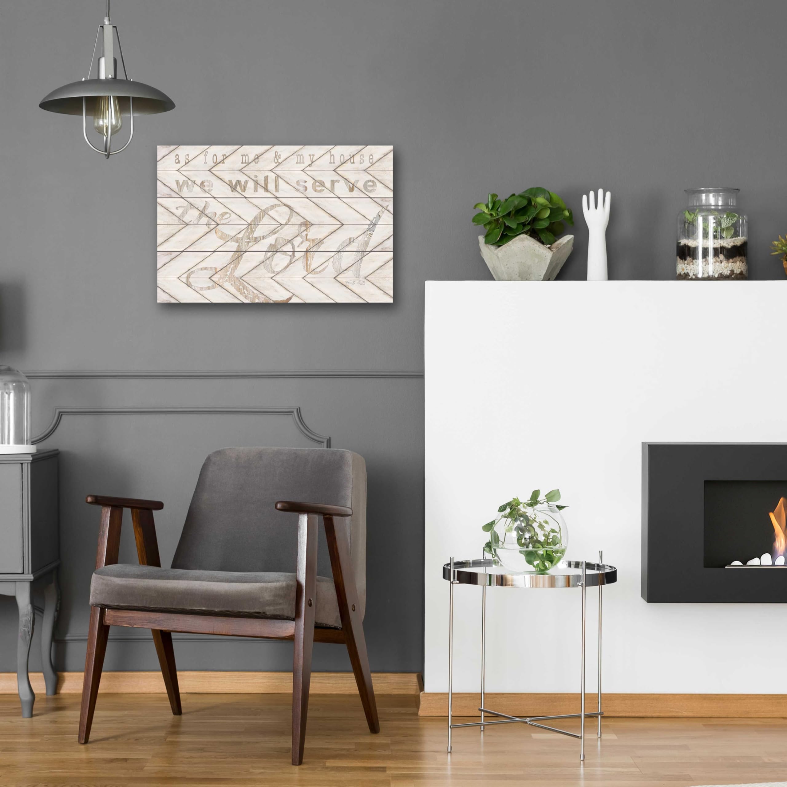 Epic 'We Will Serve the Lord' Christian Wall Art by Cindy Jacobs - 24x16 Inch Acrylic Glass Canvas - Perfect for Home Decor, Church & Office Inspiration
