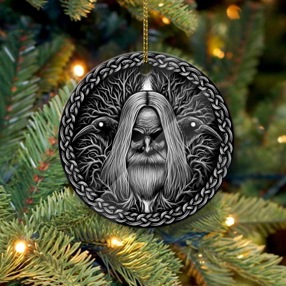 Viking Christmas Ornament - Norse Viking Decor for Holiday Tree Hanging - Perfect for Christmas Tree, Viking Themed Parties & Festive Home Decor