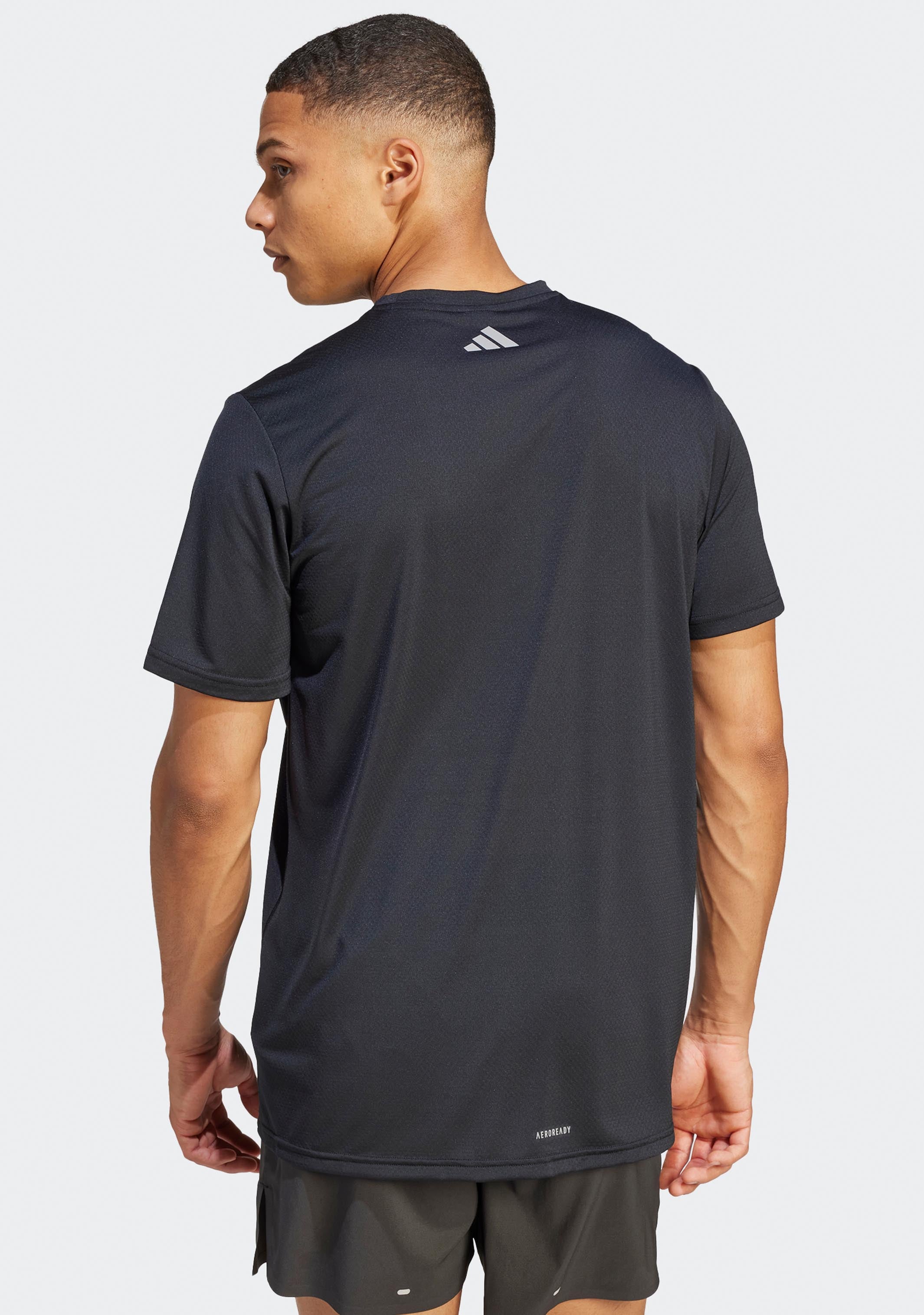 Adidas Men's Run It Brand Love Tee - Comfortable Running & Workout T-Shirt for Gym, Jogging & Casual Wear