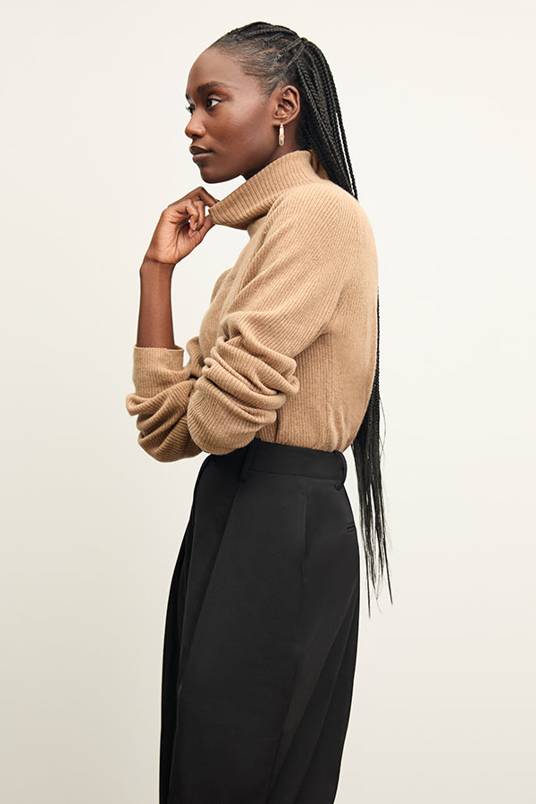 Zuri Pant Washable Wool Twill Pants for Women - Comfortable & Durable Black Trousers for Office, Travel & Casual Wear