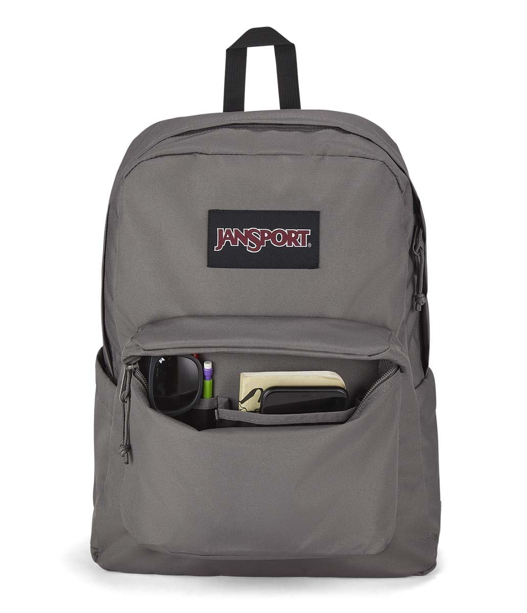 JanSport SuperBreak Plus Backpack - Lightweight Laptop Backpack for School, Travel & Work | Durable Graphite Grey Daypack for Students & Professionals