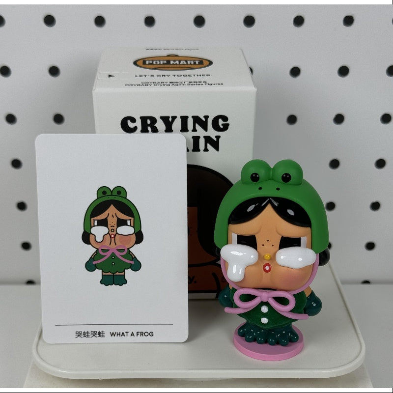 Crybaby Crying Again Series What A Frog Plush Toy - Adorable Stuffed Animal for Kids & Collectors | Perfect for Gifts, Nursery Decor, and Emotional Comfort
