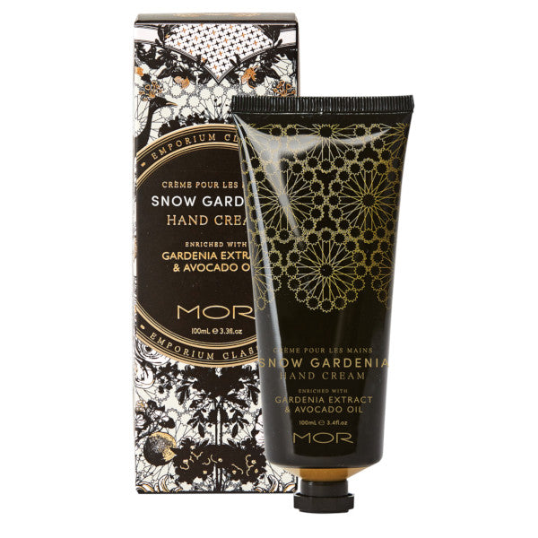 MOR Hand Cream Snow Gardenia 100ml - Ultra Moisturizing & Nourishing Hand Lotion for Dry Skin - Perfect for Winter Care, Office Use & Gift Giving