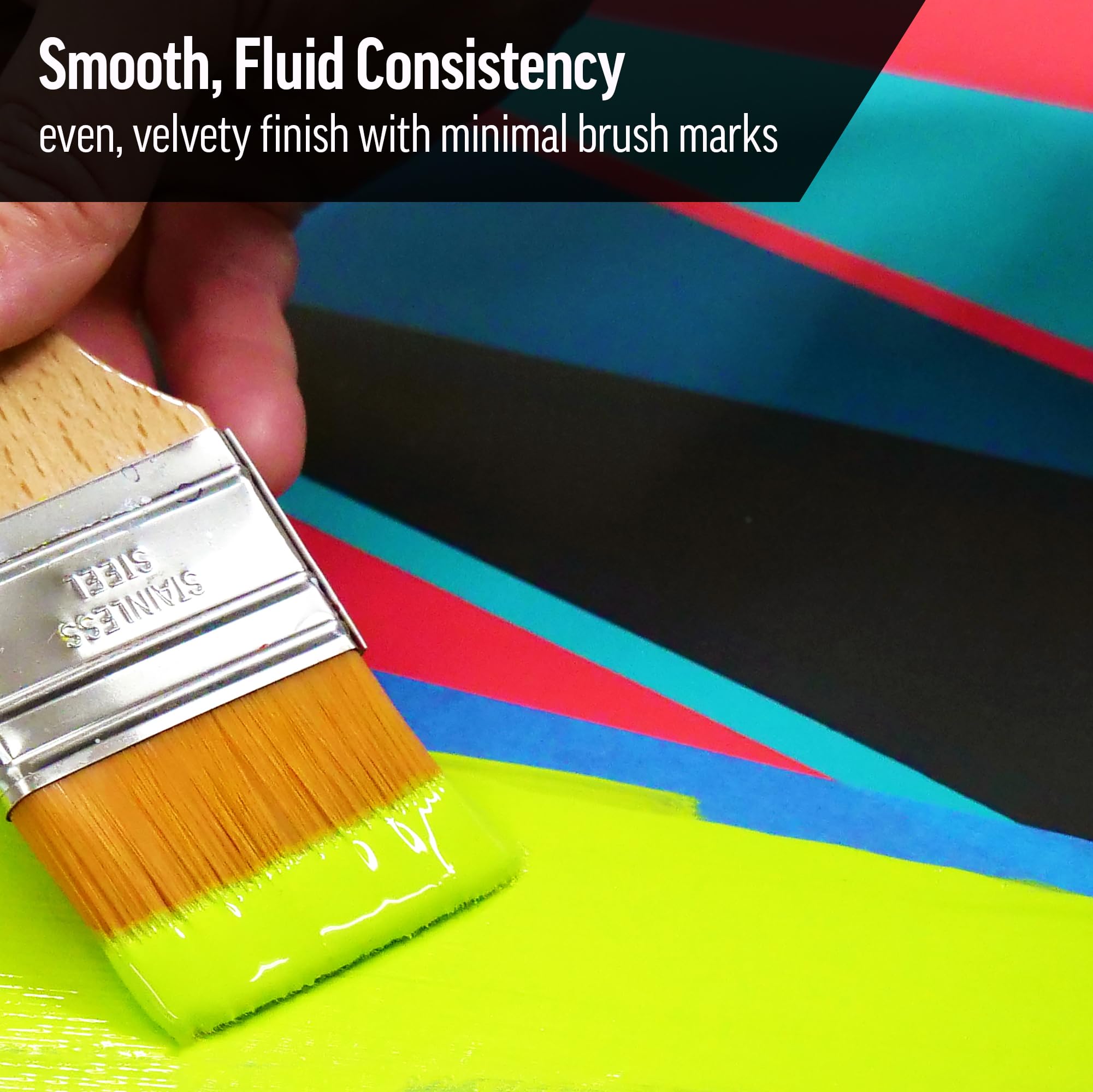 GOLDEN SoFlat Matte Acrylic Paint - Bismuth Vanadate Yellow, 16 fl oz Jar, Professional Semi-Opaque Acrylics for Artists | Perfect for Canvas Painting, Murals & DIY Crafts