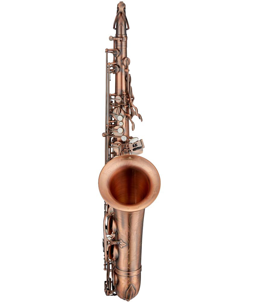 Antigua Winds TS4248 PowerBell Bb Tenor Saxophone - Vintage Copper Finish - Professional Brass Instrument for Jazz, Band & Studio Performances