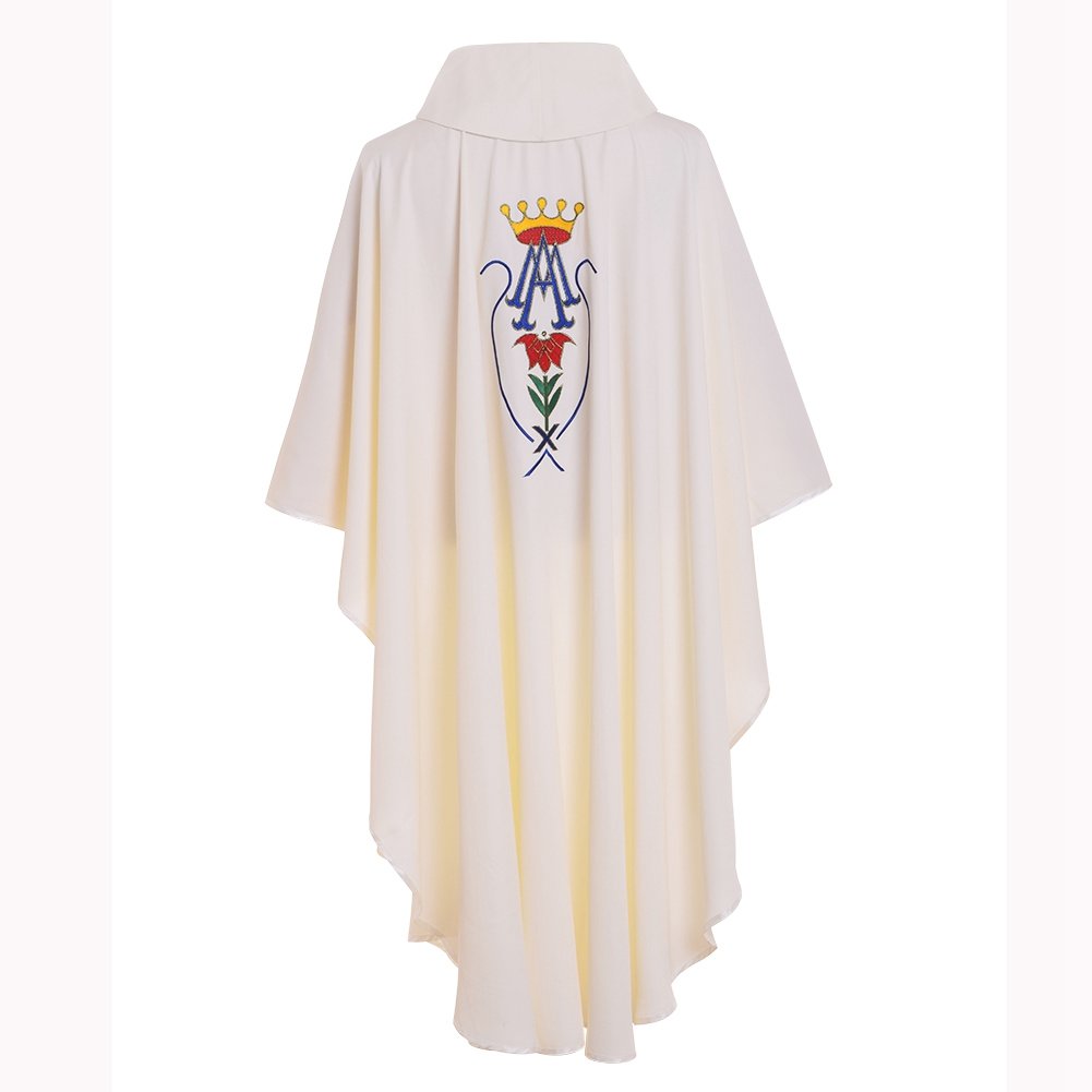 BLESSUME Embroidered Priest Vestments for Catholic Church Mass