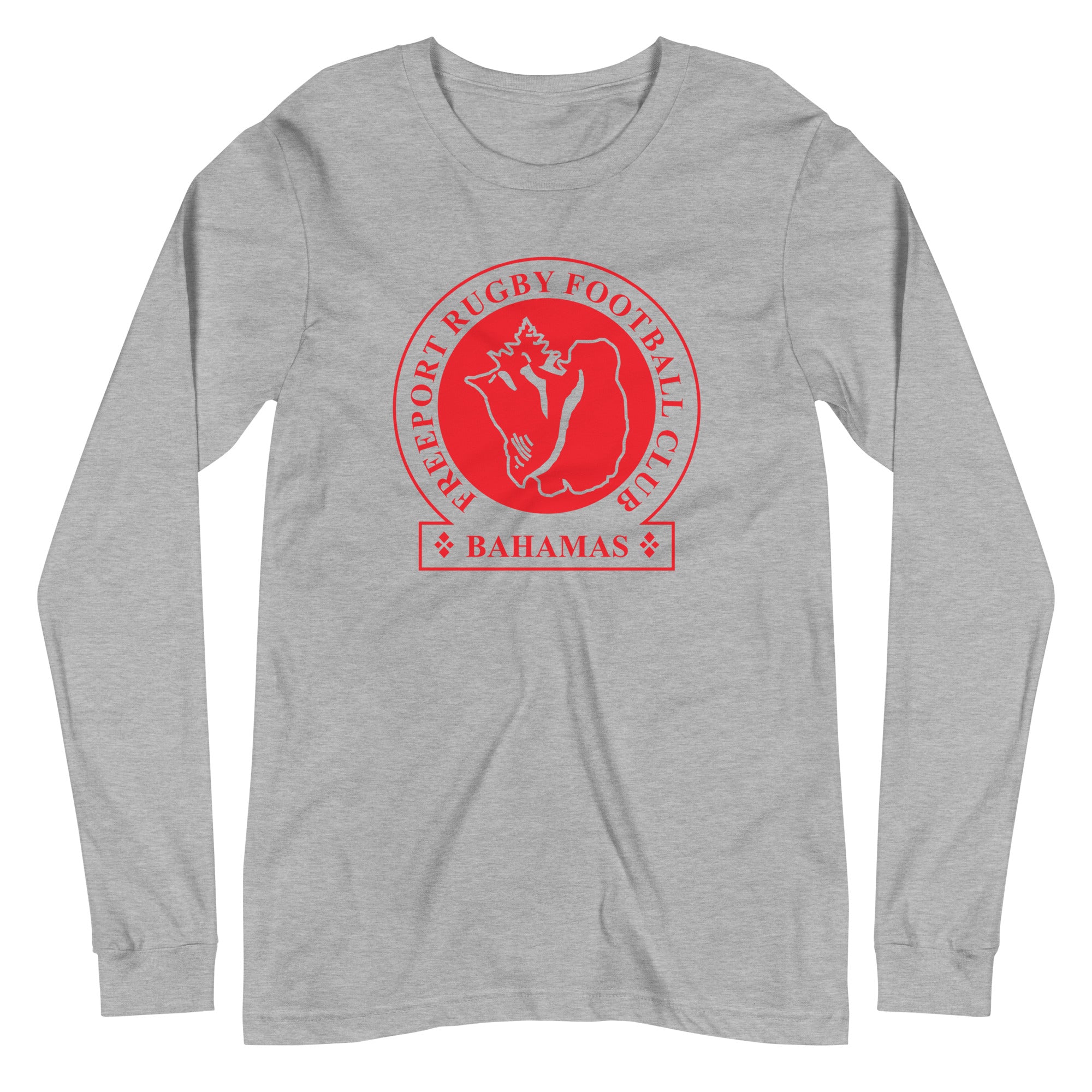 Freeport RFC Long Sleeve Social T-Shirt for Men - Comfortable Cotton Crewneck Tee for Casual Wear, Sports & Outings