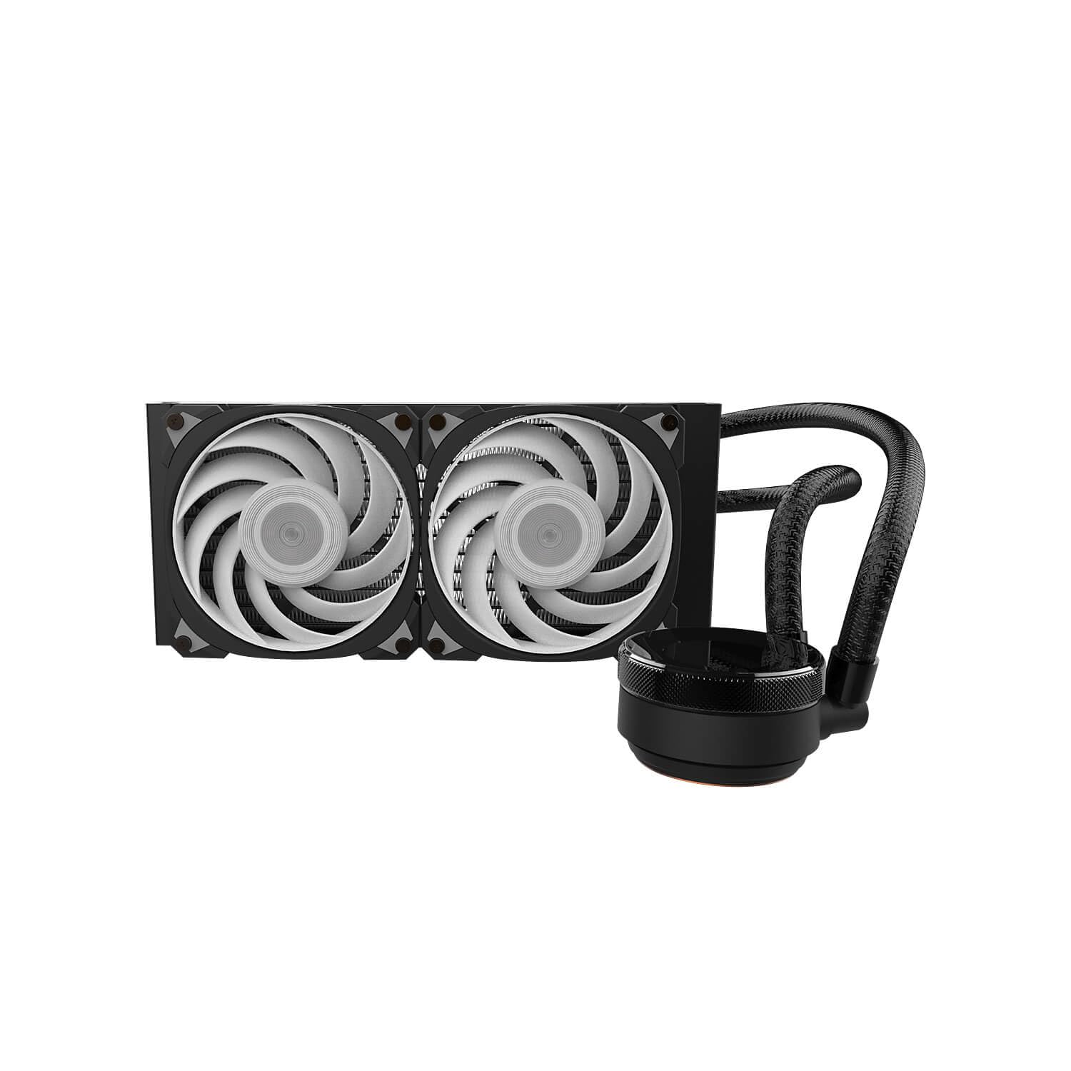IN WIN MR24 ARGB Close-Loop AIO CPU Liquid Cooler - 240mm Radiator with Dual 120mm ARGB PWM Fans - Compatible with AMD Ryzen AM5/AM4 & Intel LGA 1700/1200 - Rotatable CPU Block - Perfect for Gaming PCs, Workstations, and High-Performance Cooling Systems