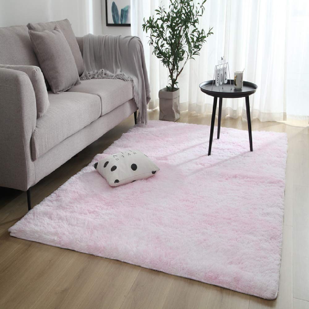 Soft Plush Tie-Dye Grey Carpet - Non-Slip Absorbent Floor Rug for Living Room & Bedroom - Cozy Home Decor for Kids Play Area, Yoga Space, and Pet-Friendly Zones