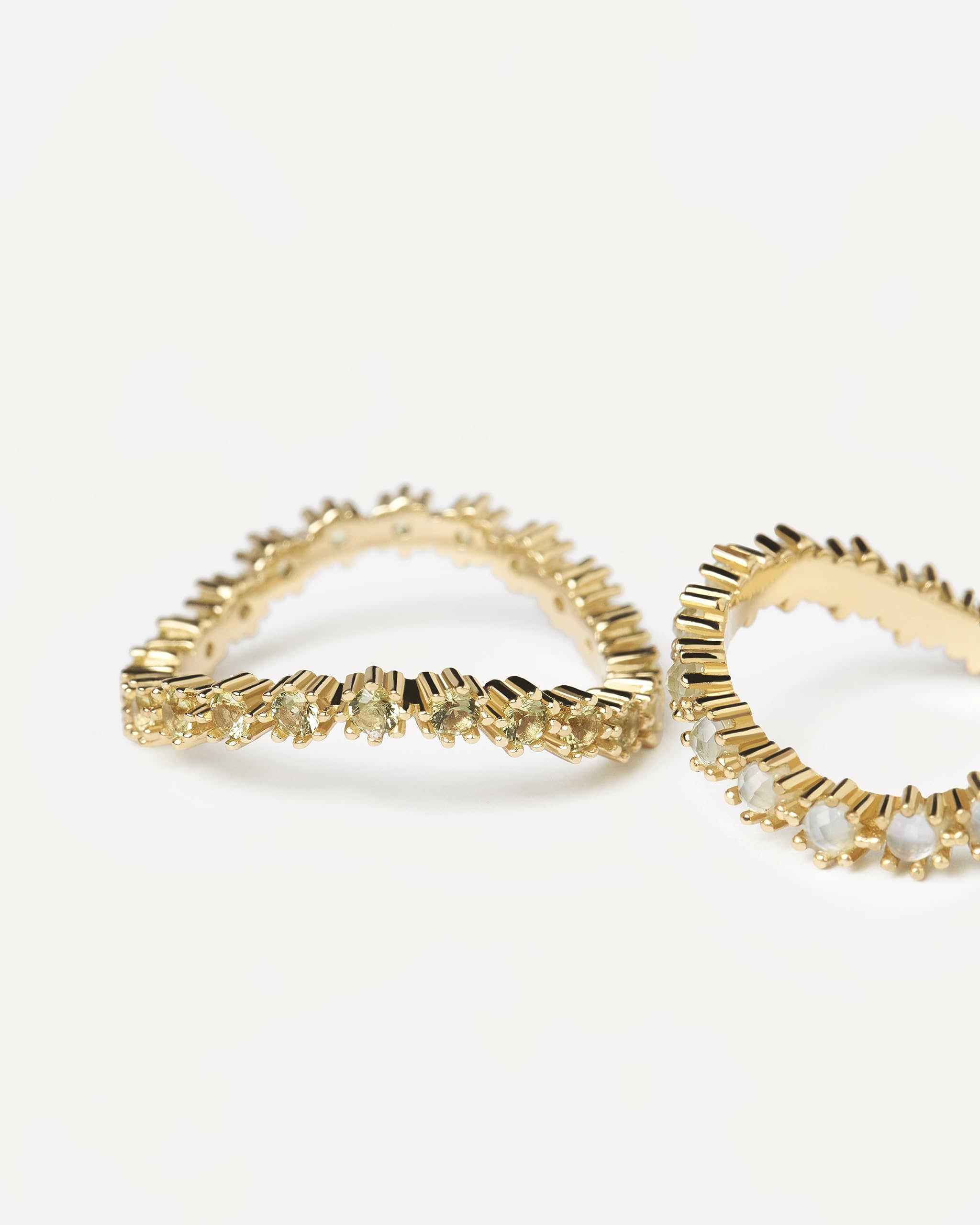Kara Rings for Women - Elegant Gold & Silver Stackable Rings Set | Perfect for Everyday Wear, Gifts & Special Occasions