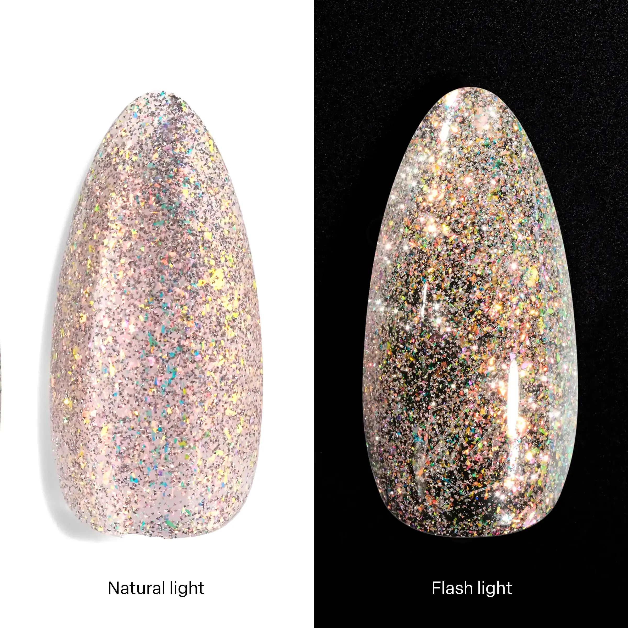 Apres Flash Glitter Gel FG04 - Professional Nail Art Glitter Gel for Salon & Home Manicure - Perfect for Parties, Weddings & Special Occasions