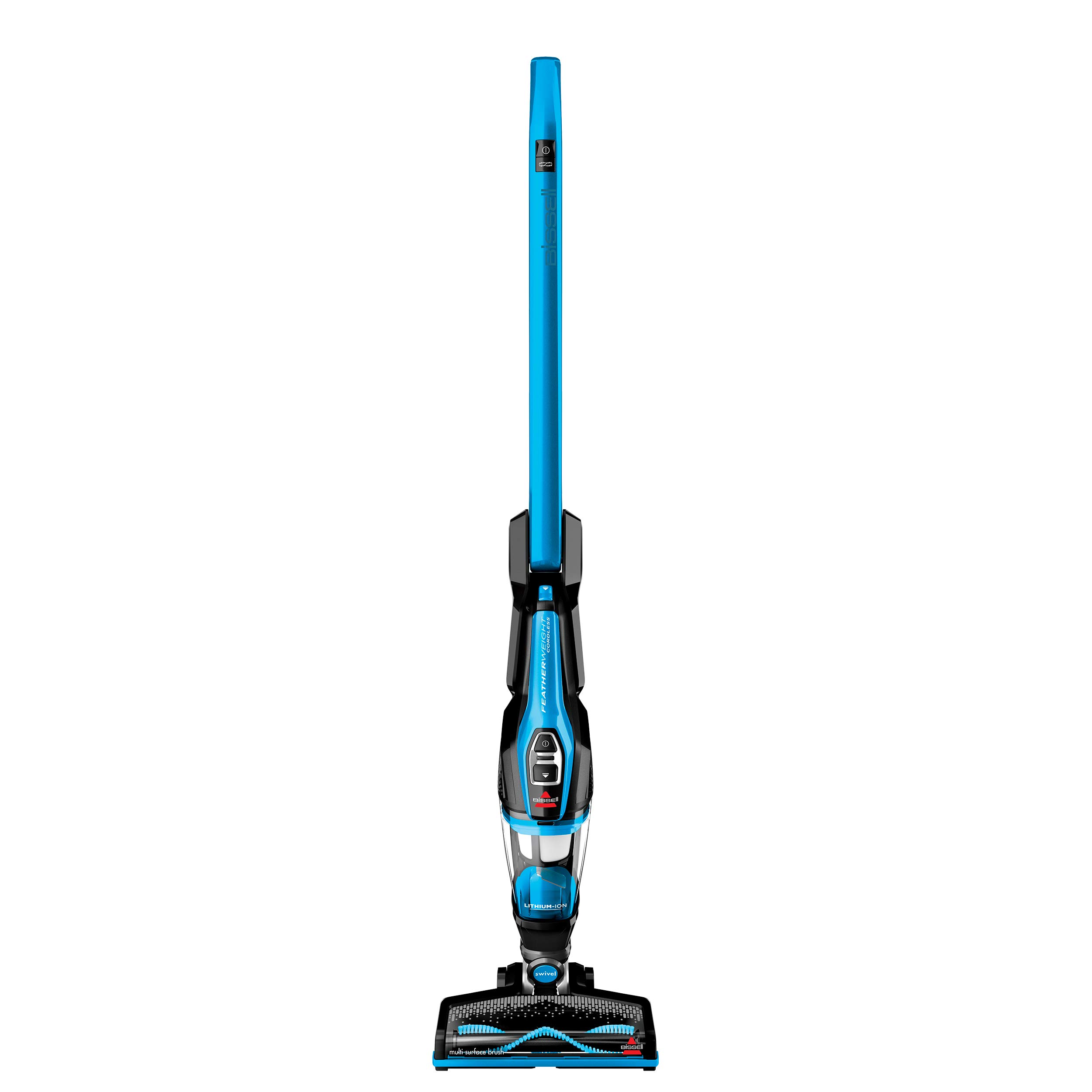 Bissell 3061 Featherweight Cordless Stick Vacuum Cleaner - Lightweight, Self-Standing, Electric Blue & Black - Perfect for Hard Floors, Carpets, Pet Hair, and Quick Cleanups