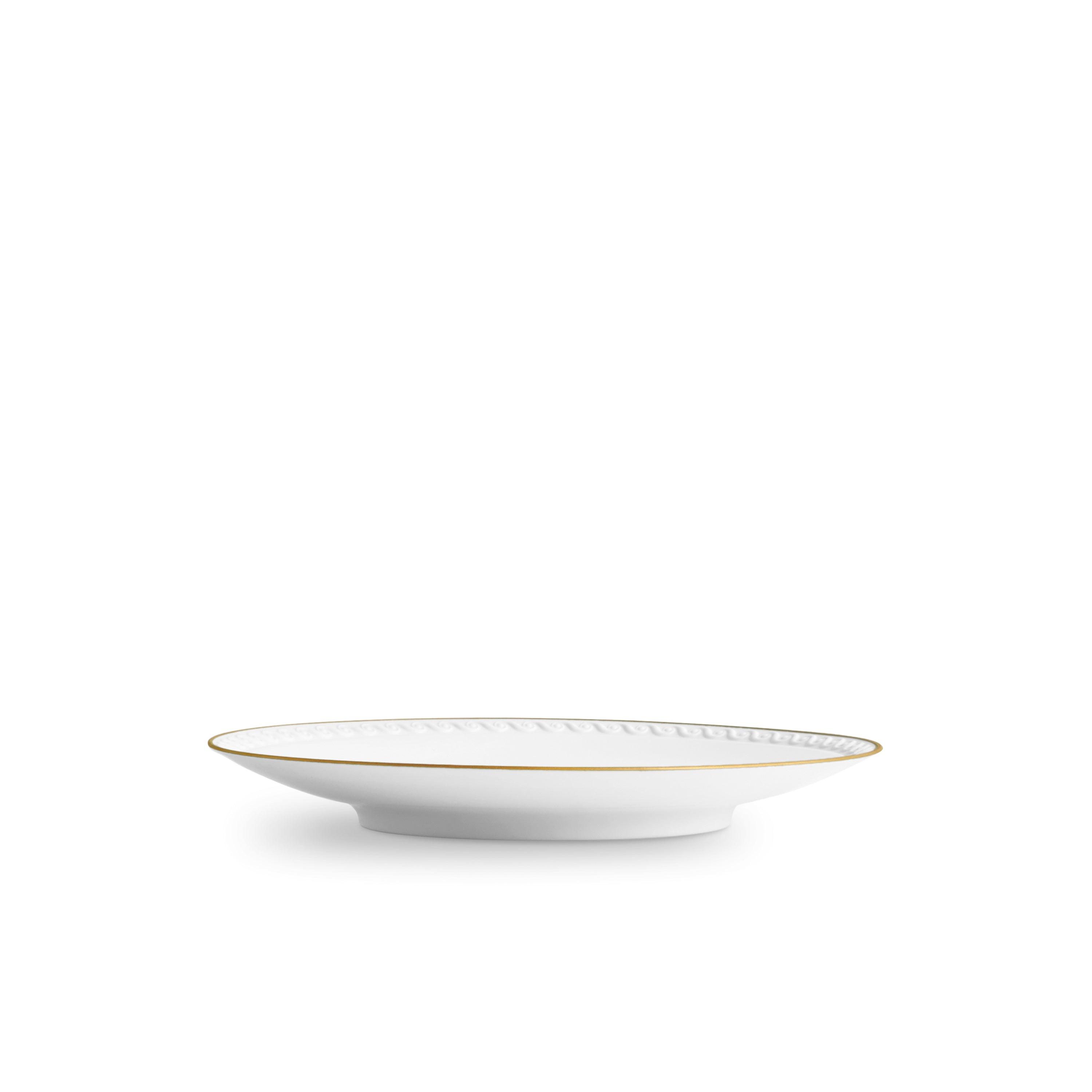 Luxury Neptune Gold Dessert Plate - Elegant Serving Platter for Parties, Weddings & Fine Dining | Premium Ceramic Appetizer Plate