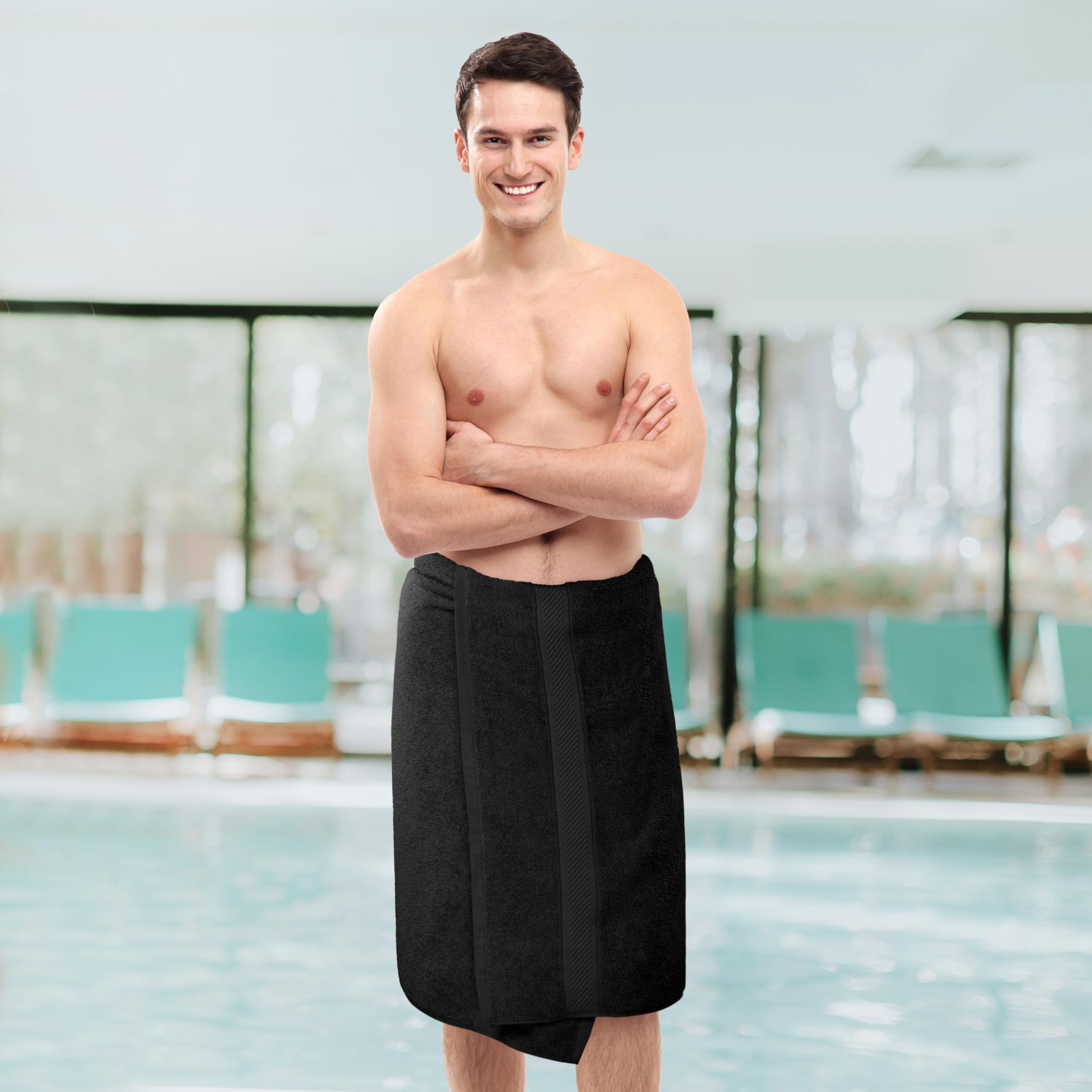 Utopia Towels 6-Pack Medium Bath Towels - 100% Ring Spun Cotton (24x48 Inches) | Soft, Lightweight & Highly Absorbent Quick-Dry Towel Set | Perfect for Hotels, Spas, Bathrooms & Home Use (Black)