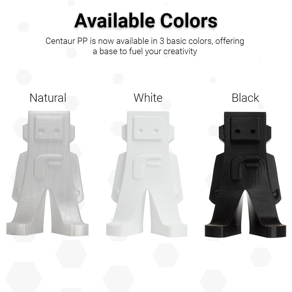 Premium Centaur PP 1.75mm Black 3D Printer Filament - High Precision (±0.05mm) for Professional 3D Printing, DIY Projects & Industrial Prototyping