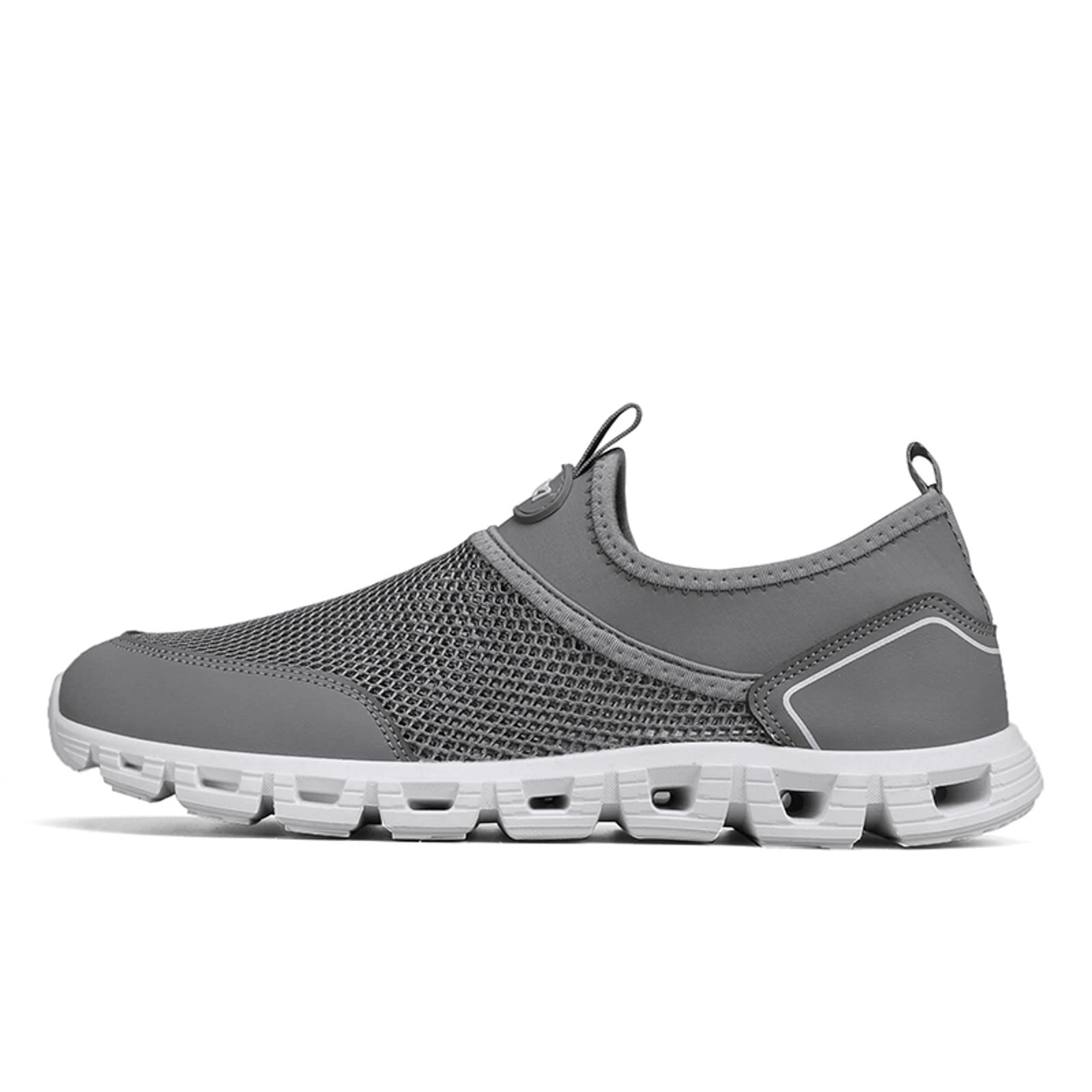 **Men's Connon Trail Shoes - Best Gym, Beach & Sailing Shoes - Size 14 Platform Deck Shoes for Height Increase - Grey Slides | Perfect for Workouts, Outdoor Adventures & Casual Wear**
