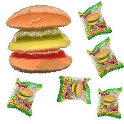 eFrutti® Sour Burger Gummies Candy - 360 Count Bulk Pack - Sweet & Tangy Chewy Treats for Parties, Halloween, Movie Nights & Snacking