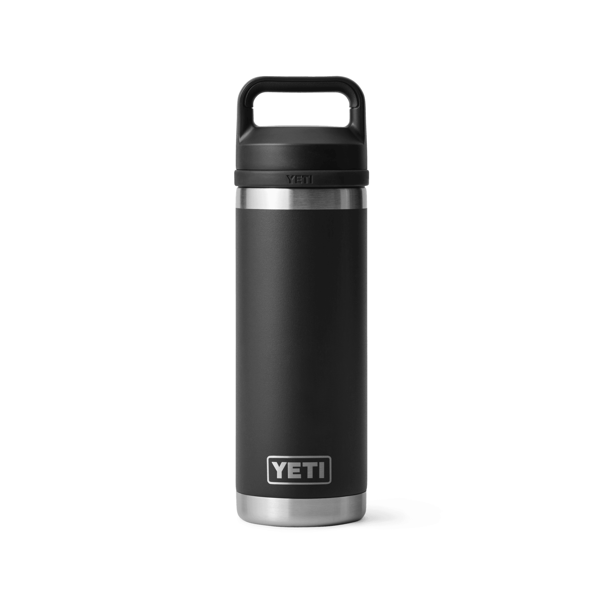 Rambler® 18 oz Insulated Water Bottle with Chug Cap - Black | Leakproof Stainless Steel Vacuum Flask for Hiking, Gym & Outdoor Activities