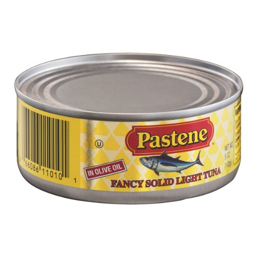 Pastene Fancy Solid Light Tuna in Olive Oil - 5 Oz Cans (Pack of 6) | Premium Albacore Tuna for Salads, Sandwiches & Healthy Meal Prep | Non-GMO, High Protein, Keto & Paleo Friendly