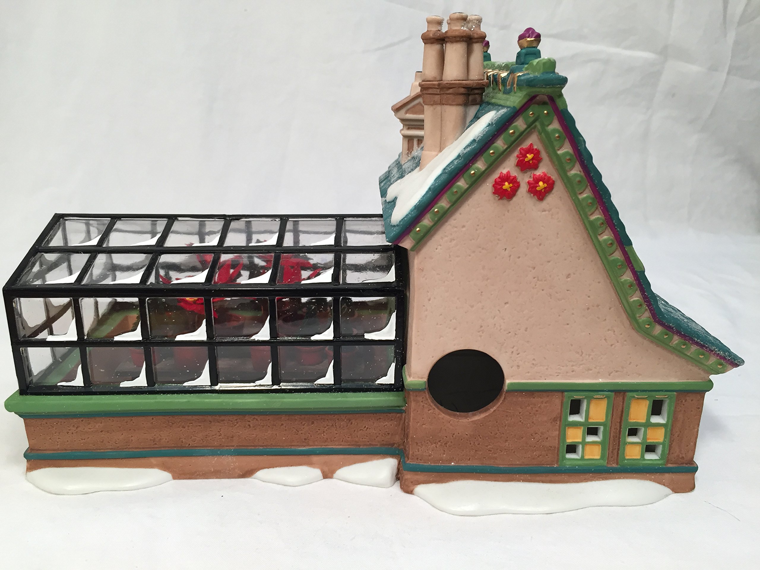 Department 56 Mrs. Claus' Greenhouse Collectible - Christmas Village Decoration 56.56395 | Perfect for Holiday Displays, Winter Wonderland Scenes & Christmas Tree Ornaments