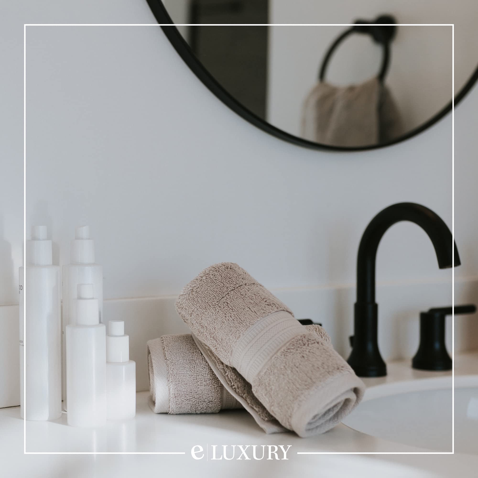 900 GSM 100% Cotton 6-Piece Luxury Towel Set - Ultra Soft & Absorbent Hotel Quality Bath Towels (30