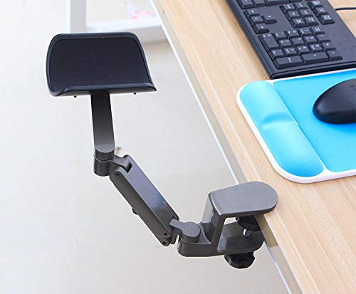 Ergonomic Computer Armrest & Wrist Rest - Adjustable Keyboard & Mouse Support for Home Office Desk - Memory Foam Cushion with Gift Mouse Pad - Perfect for Typing, Gaming & Long Computer Work Sessions