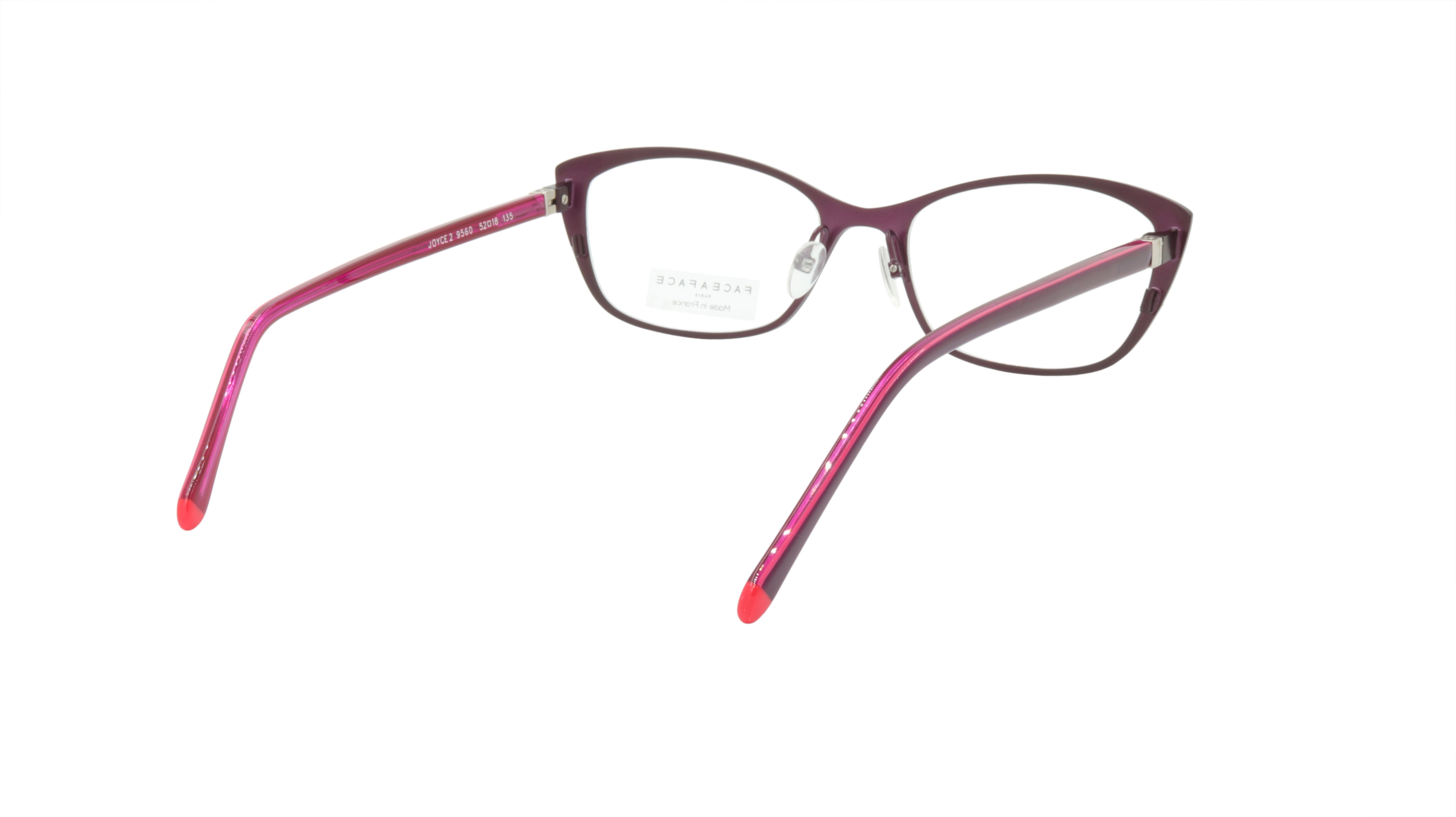 Face A Face JOYCE 2 Eyeglasses Frame - Acetate Velvet Aubergine Violet (9560) | Stylish Women's Glasses for Work & Everyday Fashion