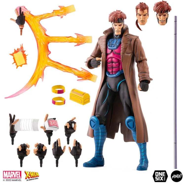 X-Men: The Animated Series Gambit 1/6 Scale Collectible Action Figure - Perfect for Marvel Fans, Display & Comic Book Collections