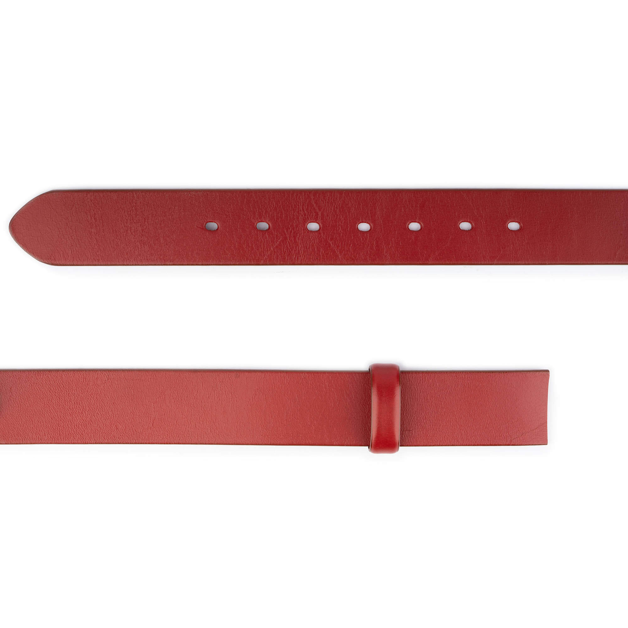 Premium 4.0cm Genuine Red Leather Belt Strap for Montblanc Buckles Replacement - High-Quality Men's Dress Belt for Business, Office & Formal Occasions