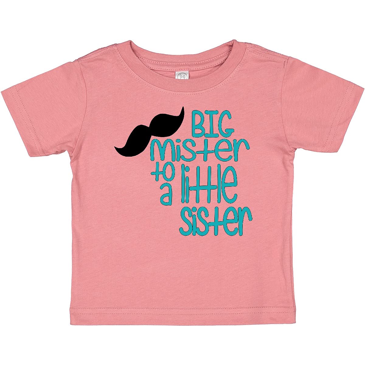 Inktastic Big Mister to Little Sister Baby T-Shirt - Cute Sibling Matching Outfit for Family Photos & Special Occasions