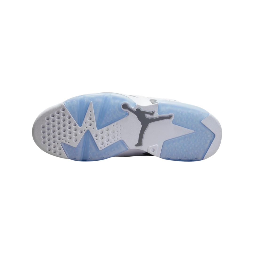Air Jordan 6 Retro Sneakers - White & Cool Grey Basketball Shoes for Men - Perfect for Streetwear & Casual Outfits