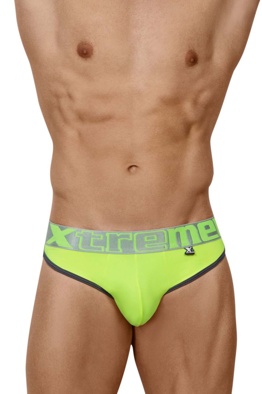 Xtremen Brief 3-Pack - Fuchsia & Green Cotton Underwear for Men | Comfortable Everyday Wear, Gym & Sports
