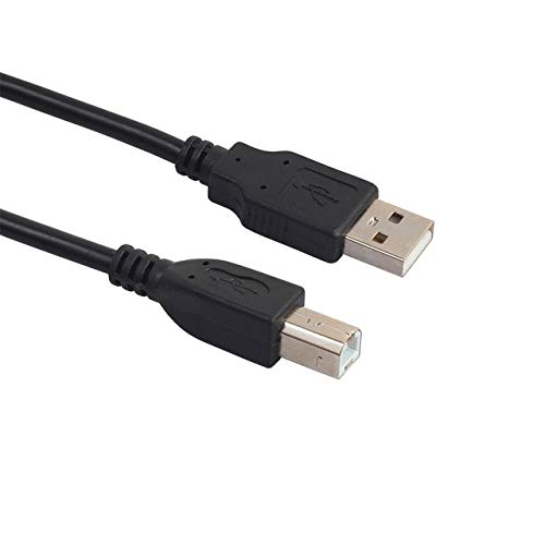 Premium 3m USB 2.0 High Speed Printer Cable A to B - Shielded Black Data Sync Cable for Printers, Scanners & Office Devices - Fast Charging & Reliable Connectivity for Home & Office Use