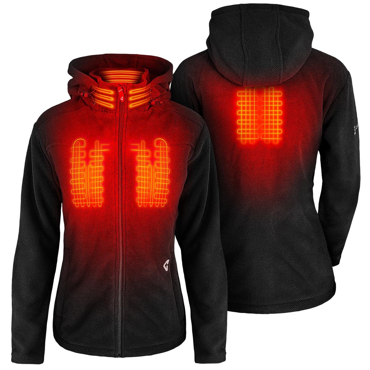 Gerbing 7V Women's Heated Fleece Jacket - Battery-Powered Winter Jacket for Outdoor Sports, Motorcycling & Casual Wear | Warm Electric Jacket for Cold Weather Activities