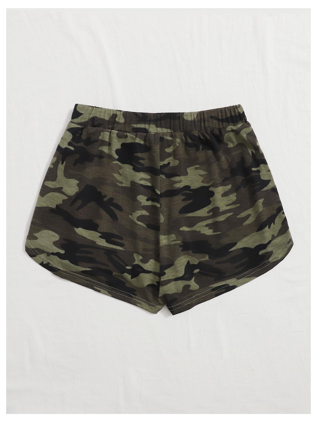 Women's Stretchy Elastic Waist Wide Leg Workout Shorts | Breathable Waffle Knit Lounge Shorts with Front Knot Design | Perfect for Yoga, Running & Casual Wear
