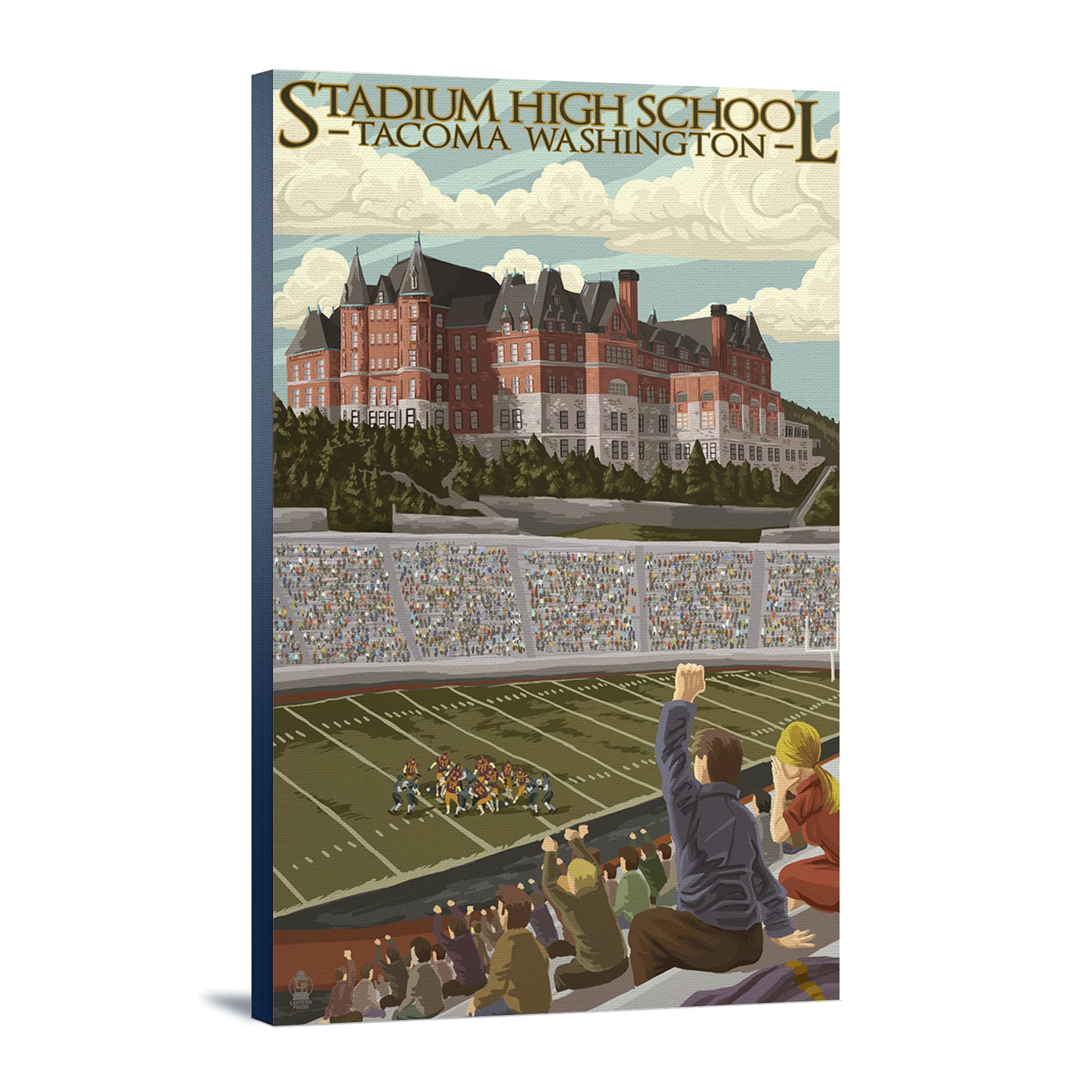 Tacoma Washington Stadium High School Wall Art - 24x36 Gallery Wrapped Canvas Print for Home & Office Decor | Perfect for Alumni Gifts, School Spirit, and Pacific Northwest Themed Rooms