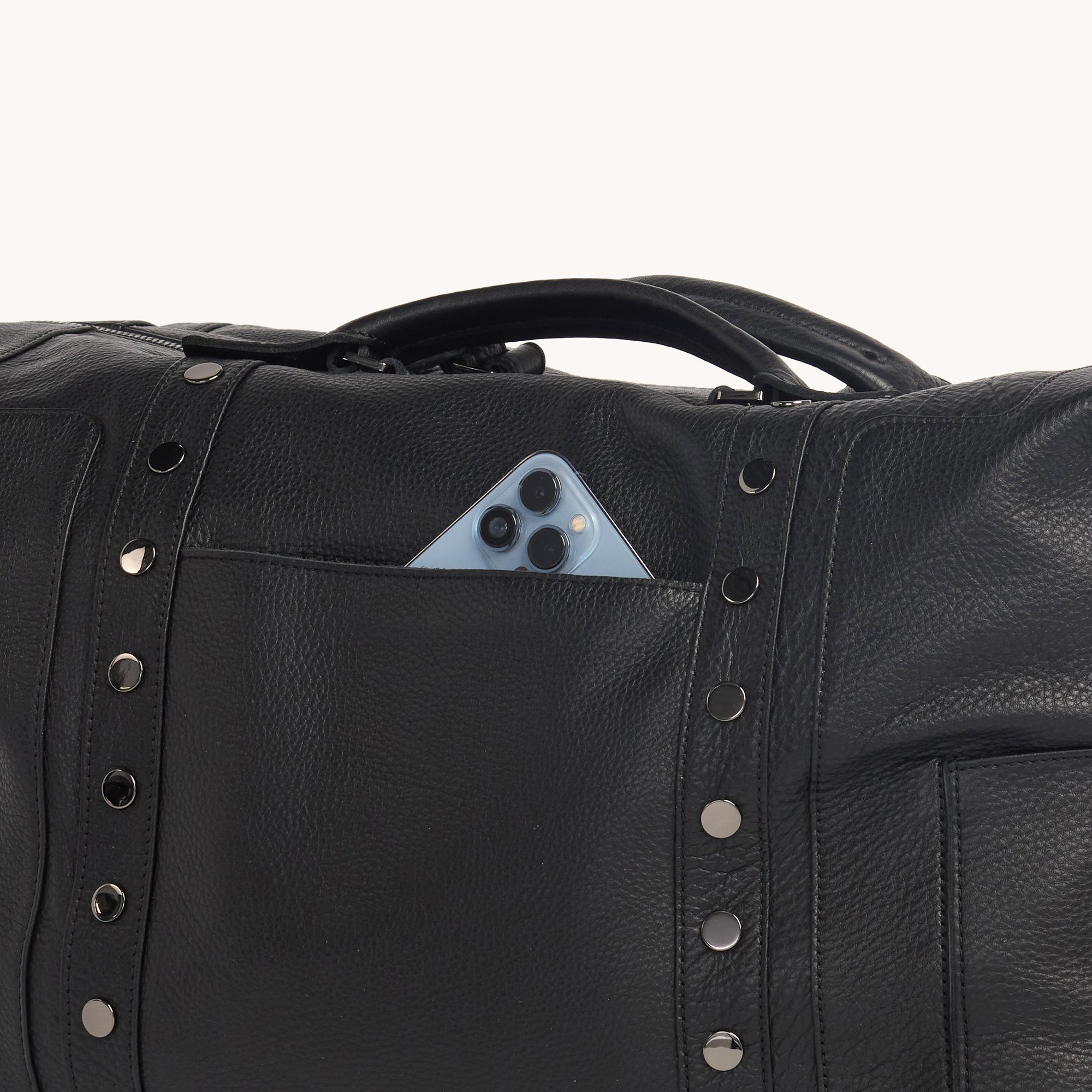 LAX International Carry-On Luggage - Black/Gunmetal Suitcase for Travel, Business Trips & Weekend Getaways