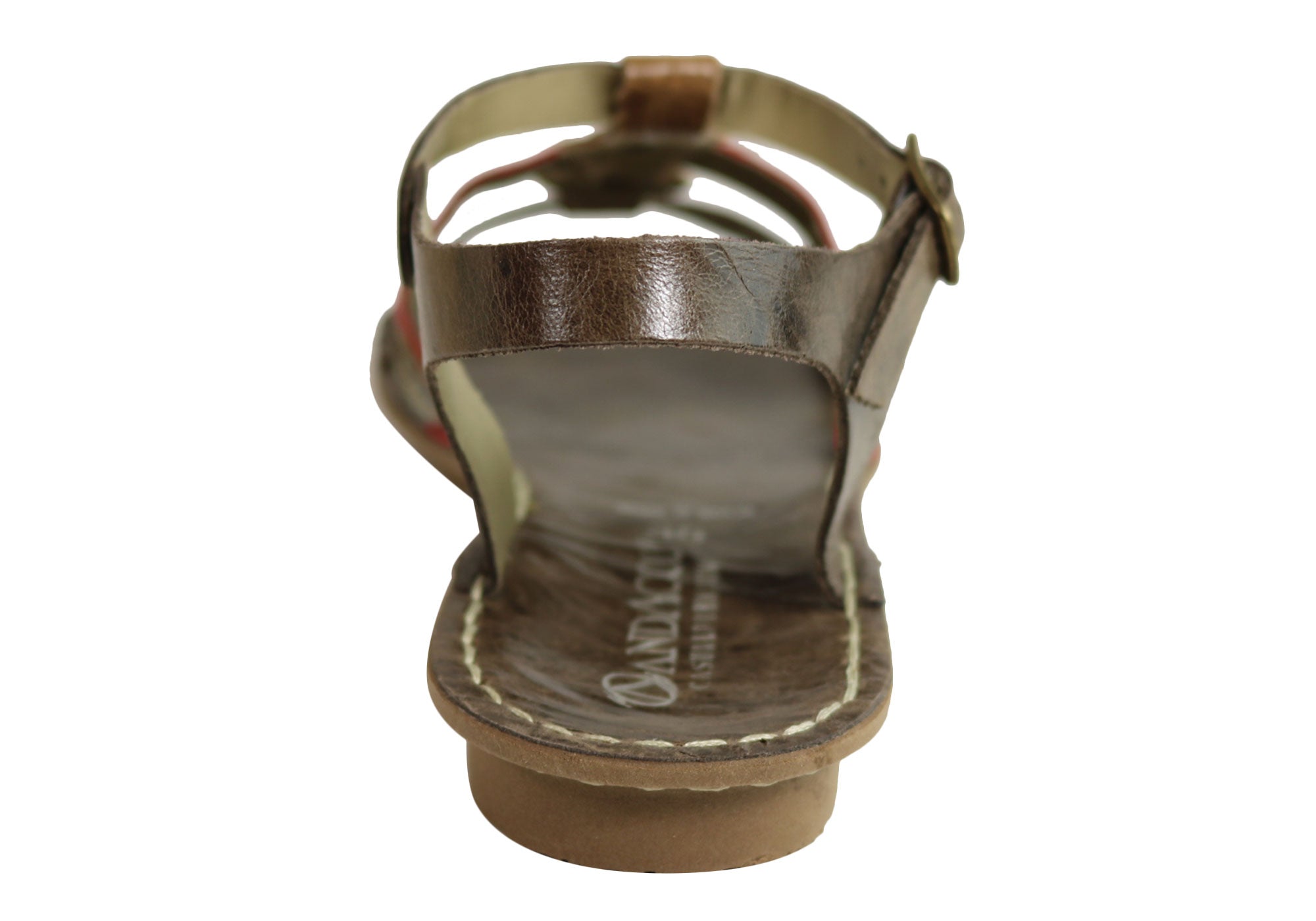 Andacco Madisson Women's Comfort Flat Leather Sandals - Handmade in Brazil - Perfect for Summer, Beach & Casual Outings